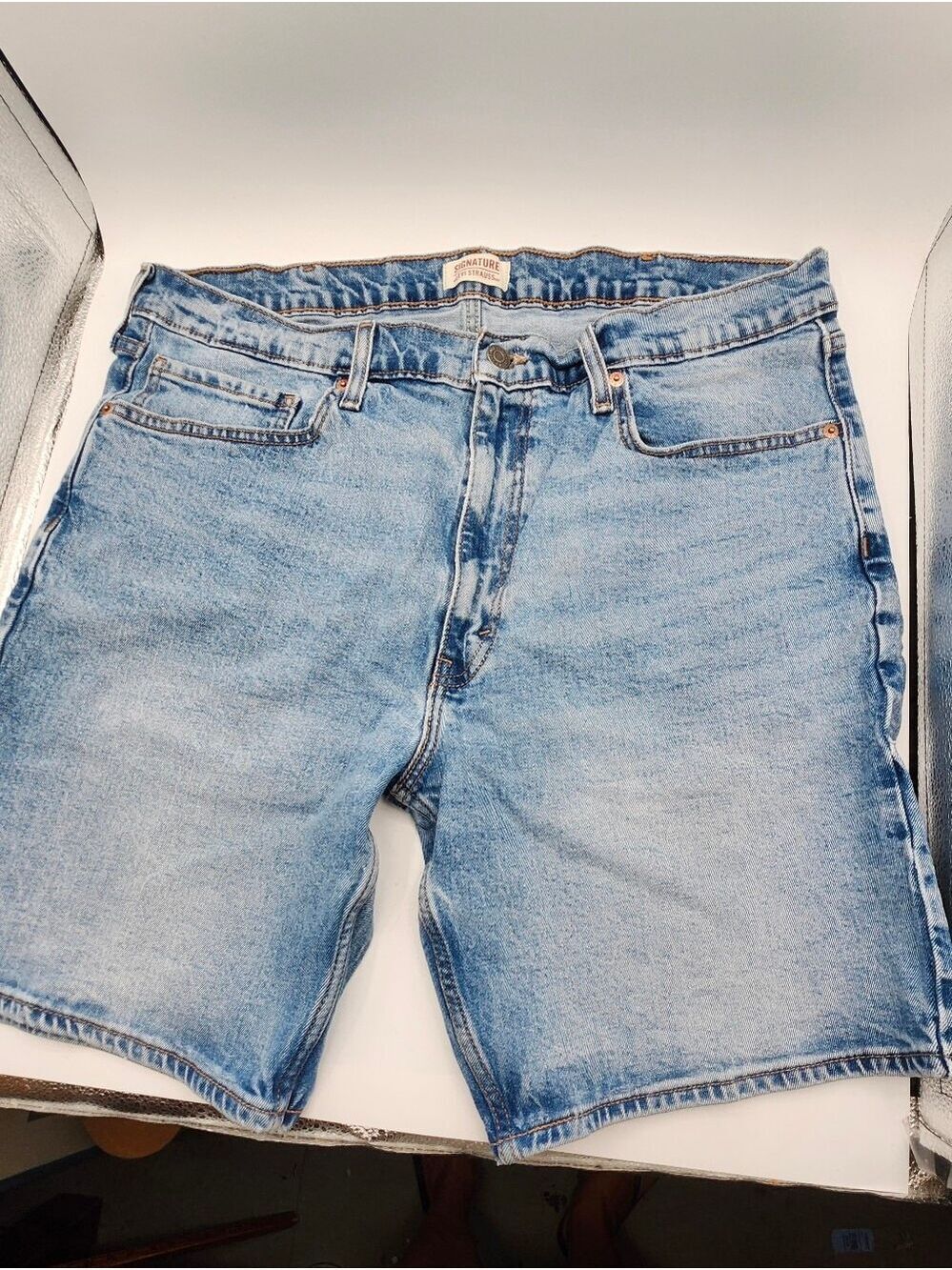 Levi's Vintage Light Wash Blue Denim Shorts